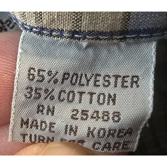 ATB Authentic Western Shirt Men 16 32/33 Brown Blue Plaid Snap Down - Picture 6 of 16